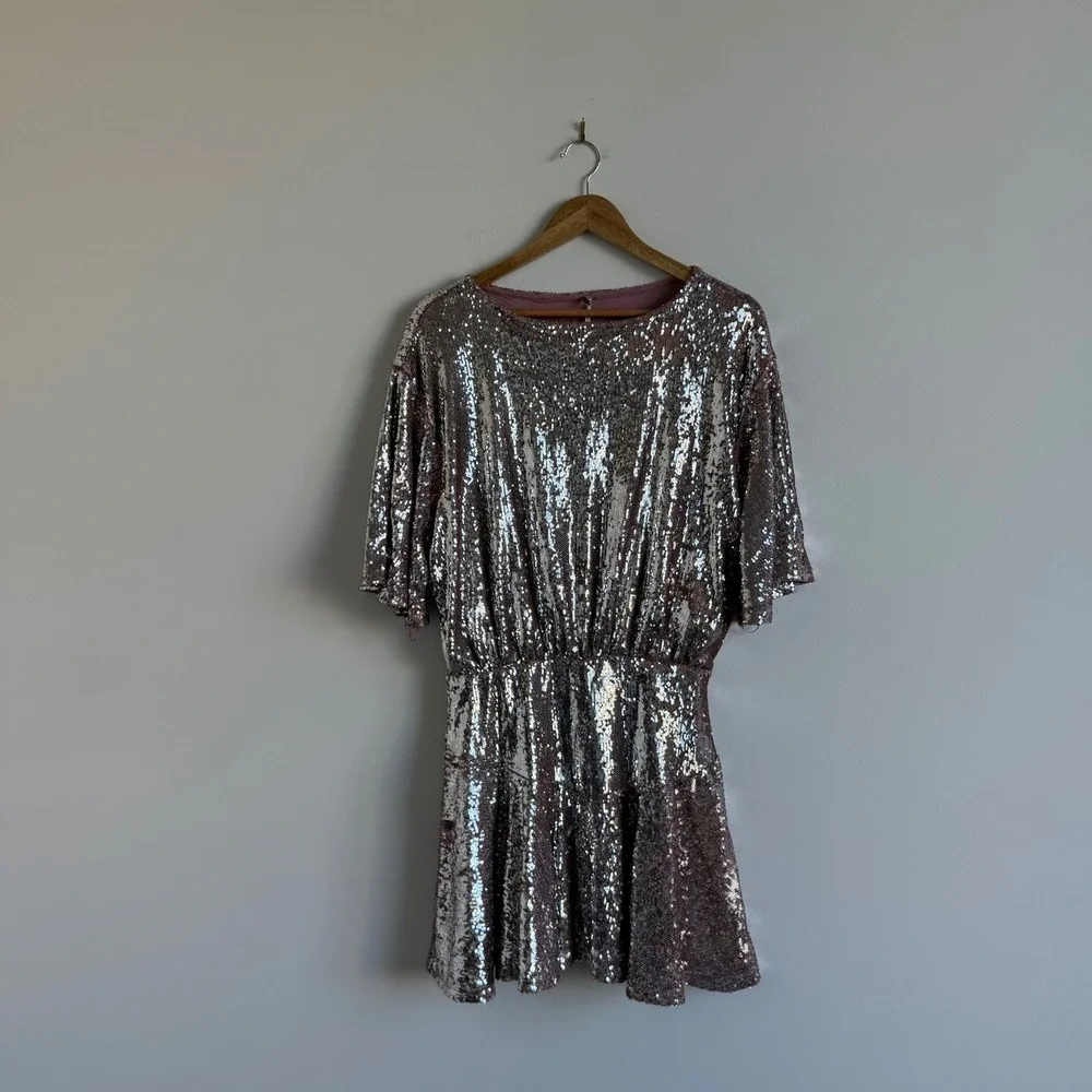 Free People Manuka‎ Sequin Mini Dress Size Medium